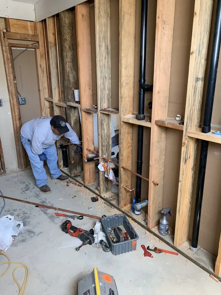 Commercial rough-in plumbing for Water Heater Replacement in Burlington Town Center